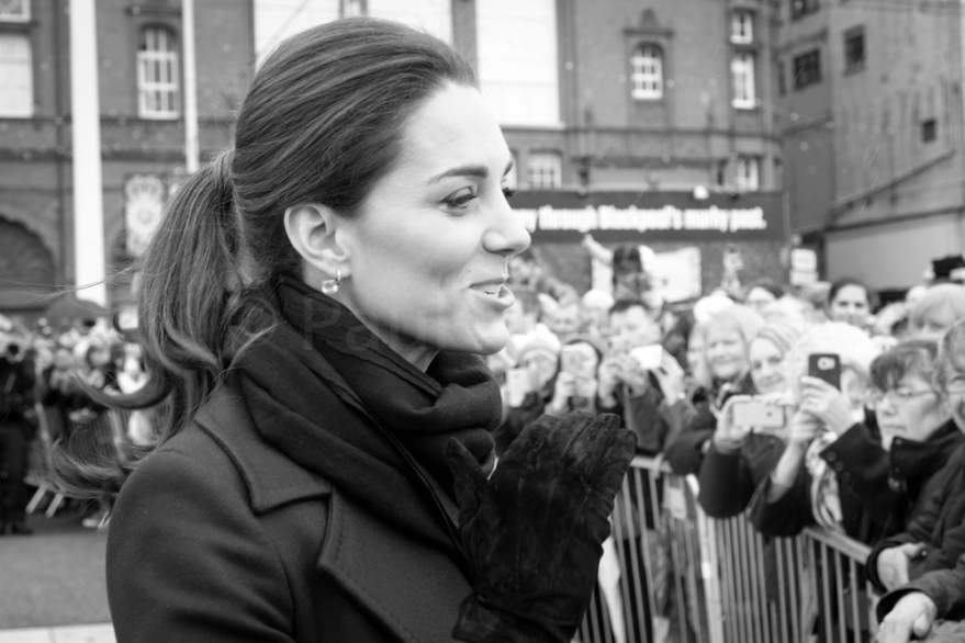 Duchess of Cambridge meeting the public on Blackpool’s Comedy